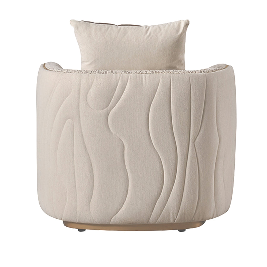 GINEVERRA Glam Bouclé Sofa Chair