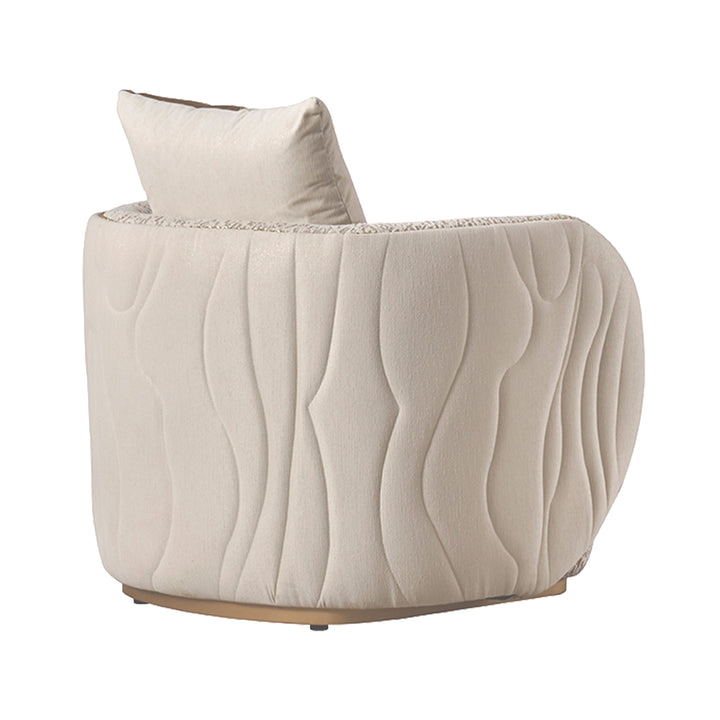 GINEVERRA Glam Bouclé Sofa Chair