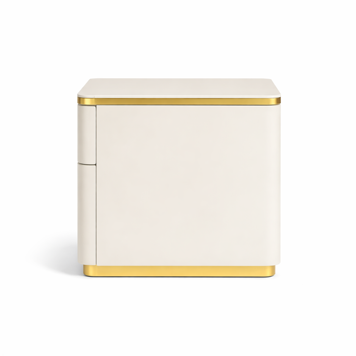 ALIANA Glamorous Beige Nightstand