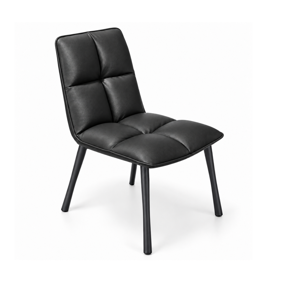 HANA Padded Back Dining Chair Black