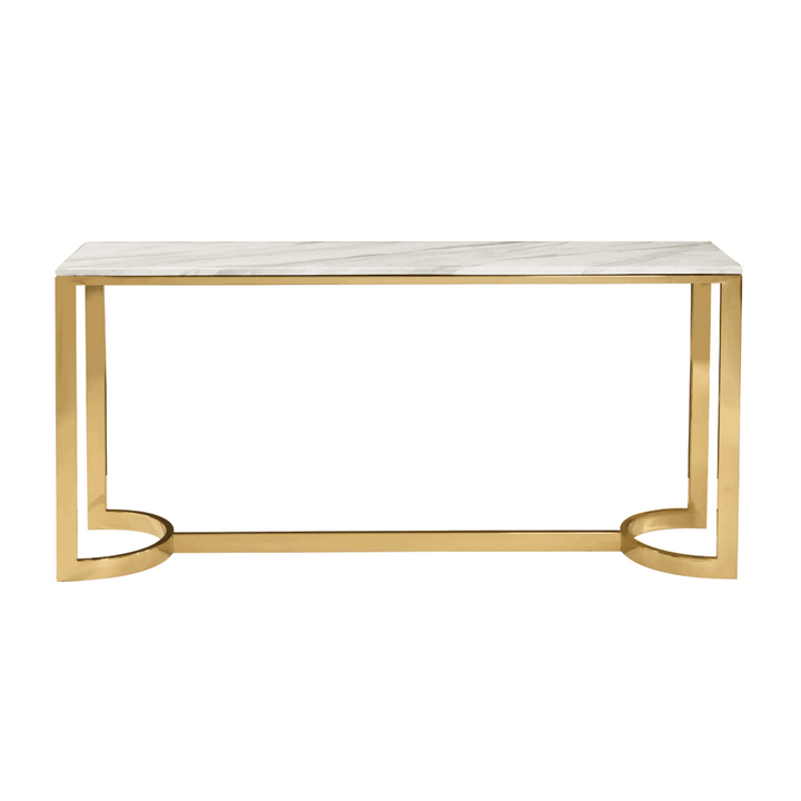 JASMINE White Marble Console Table