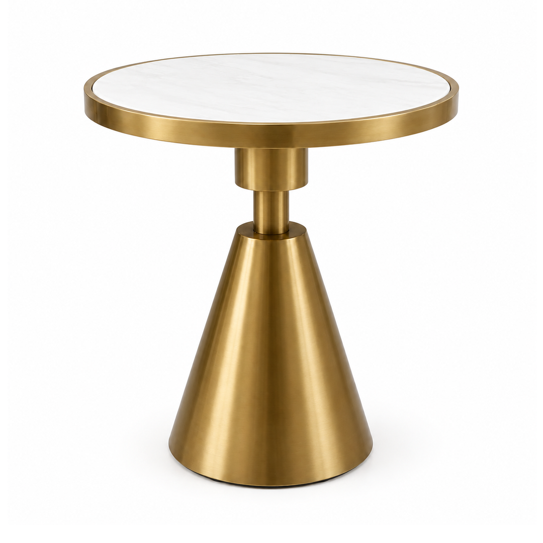HEIDI Modern Gold-Accent End Table