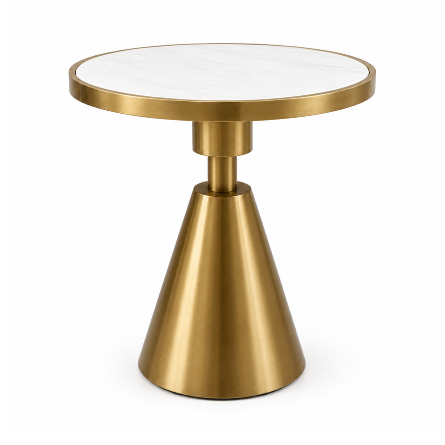HEIDI Modern Gold-Accent End Table