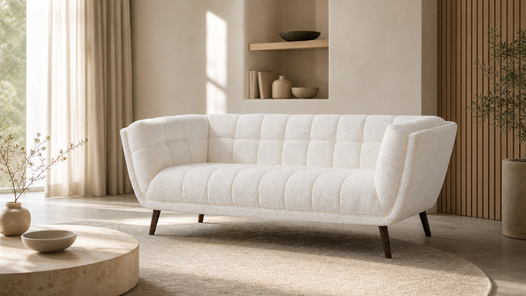 BEATRICE Fabric Three Seater Sofa