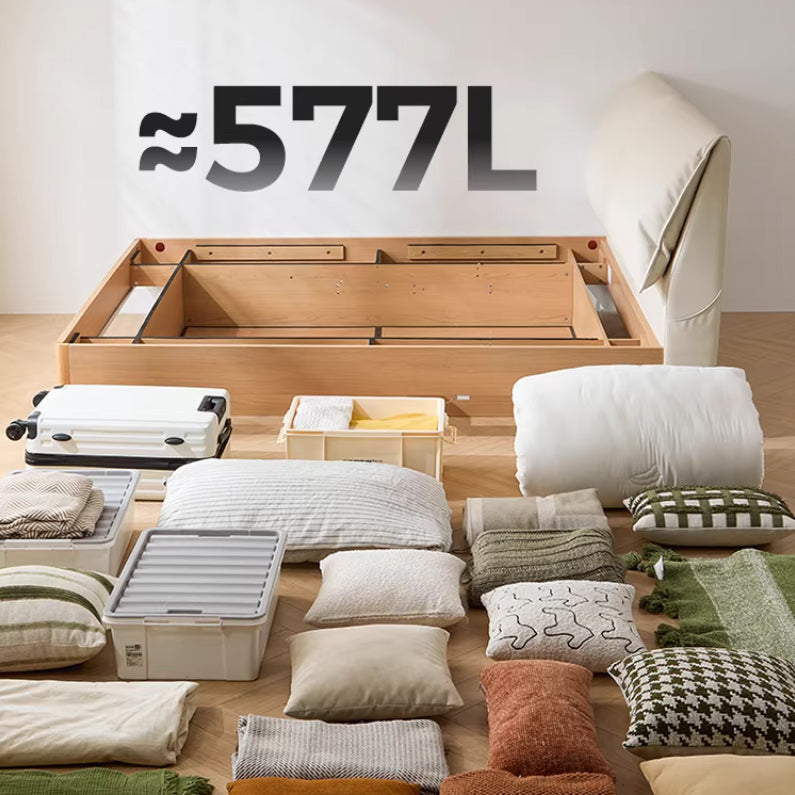 ALONZO Floating Lift-Up Storage Bed