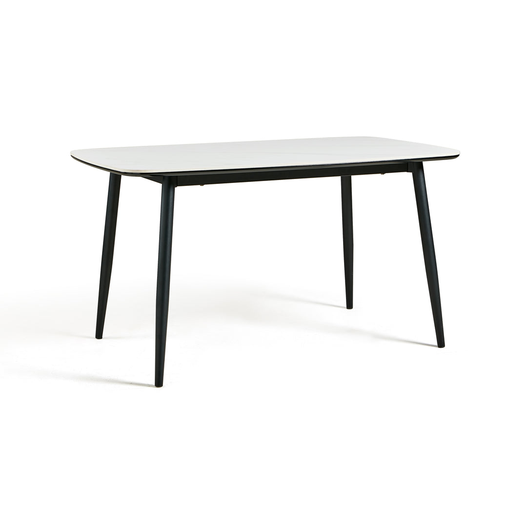 JAYCEE Rounded Corners Ceramic Dining Table