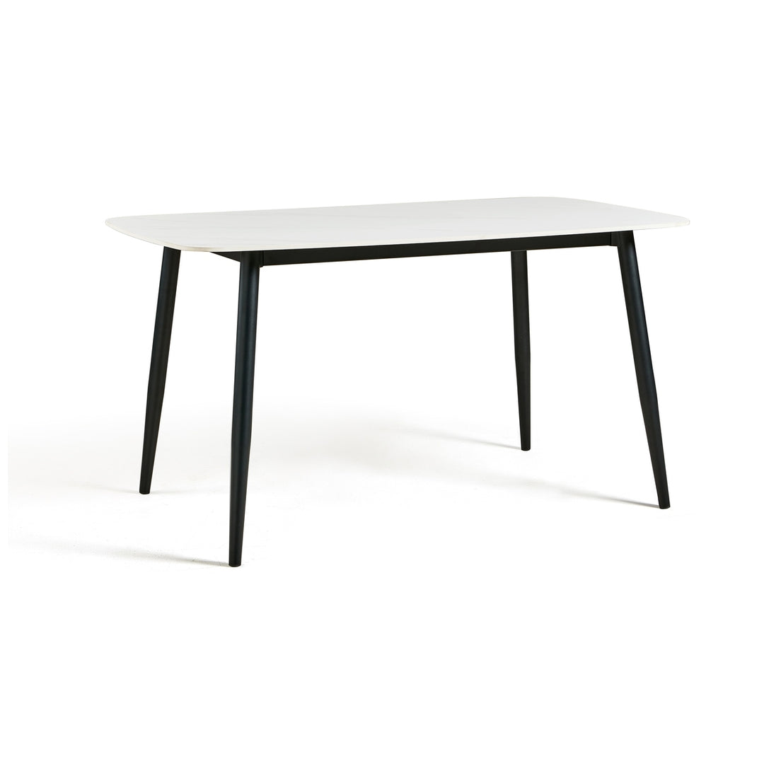 JAYCEE Rounded Corners Ceramic Dining Table