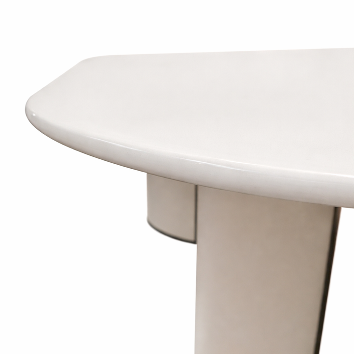 KATALINA Chic Fendi White Dining Table