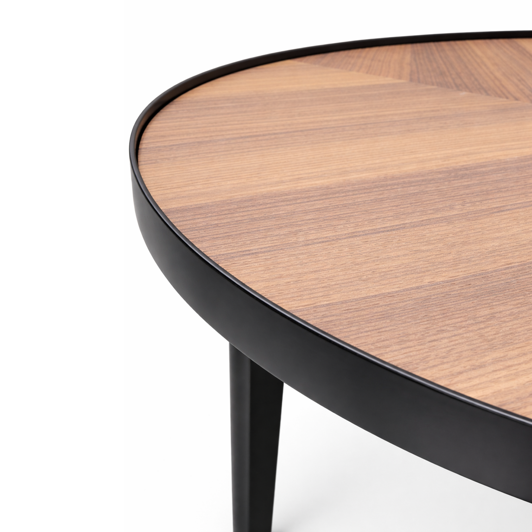 KHLOE Industrial Chevron Coffee Table