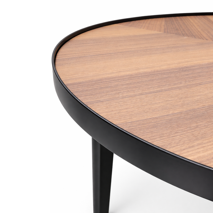 KHLOE Industrial Chevron Coffee Table