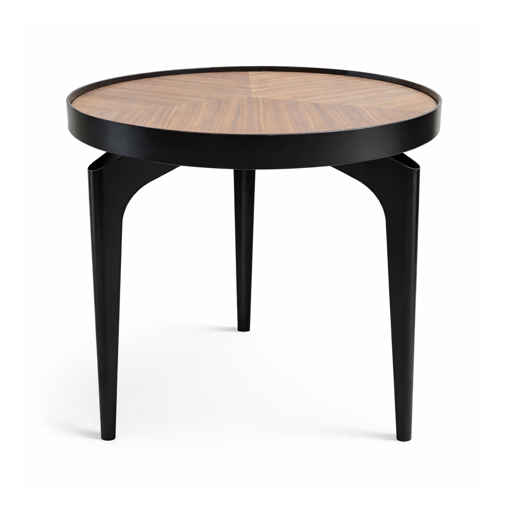 KHLOE Industrial Chevron Coffee Table Medium