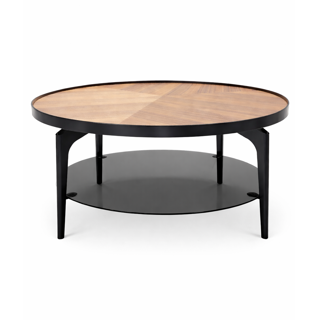 KHLOE Industrial Chevron Coffee Table