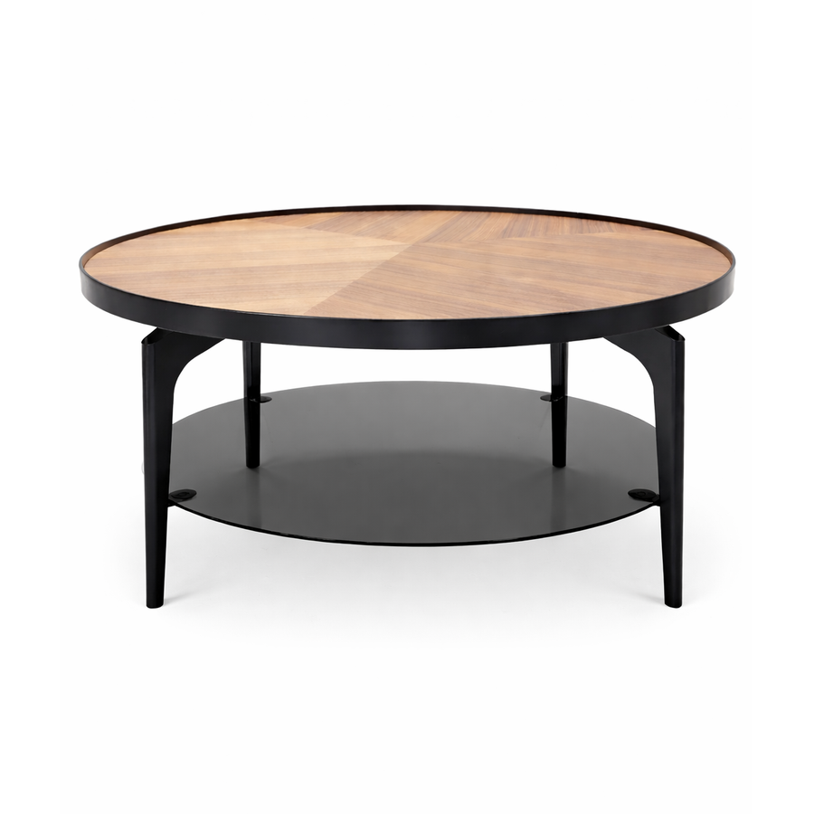 KHLOE Industrial Chevron Coffee Table