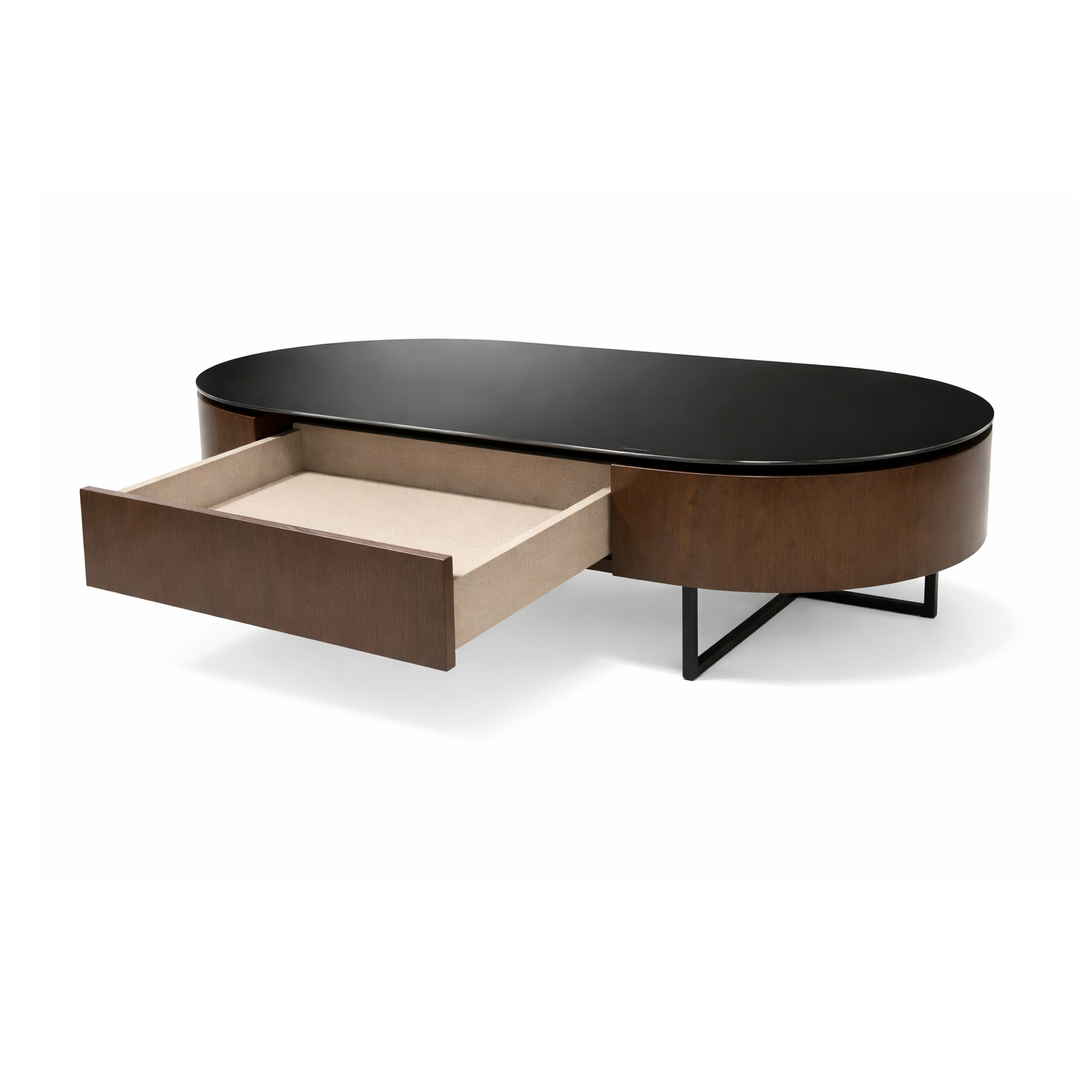 KHLOE Walnut Storage Coffee Table