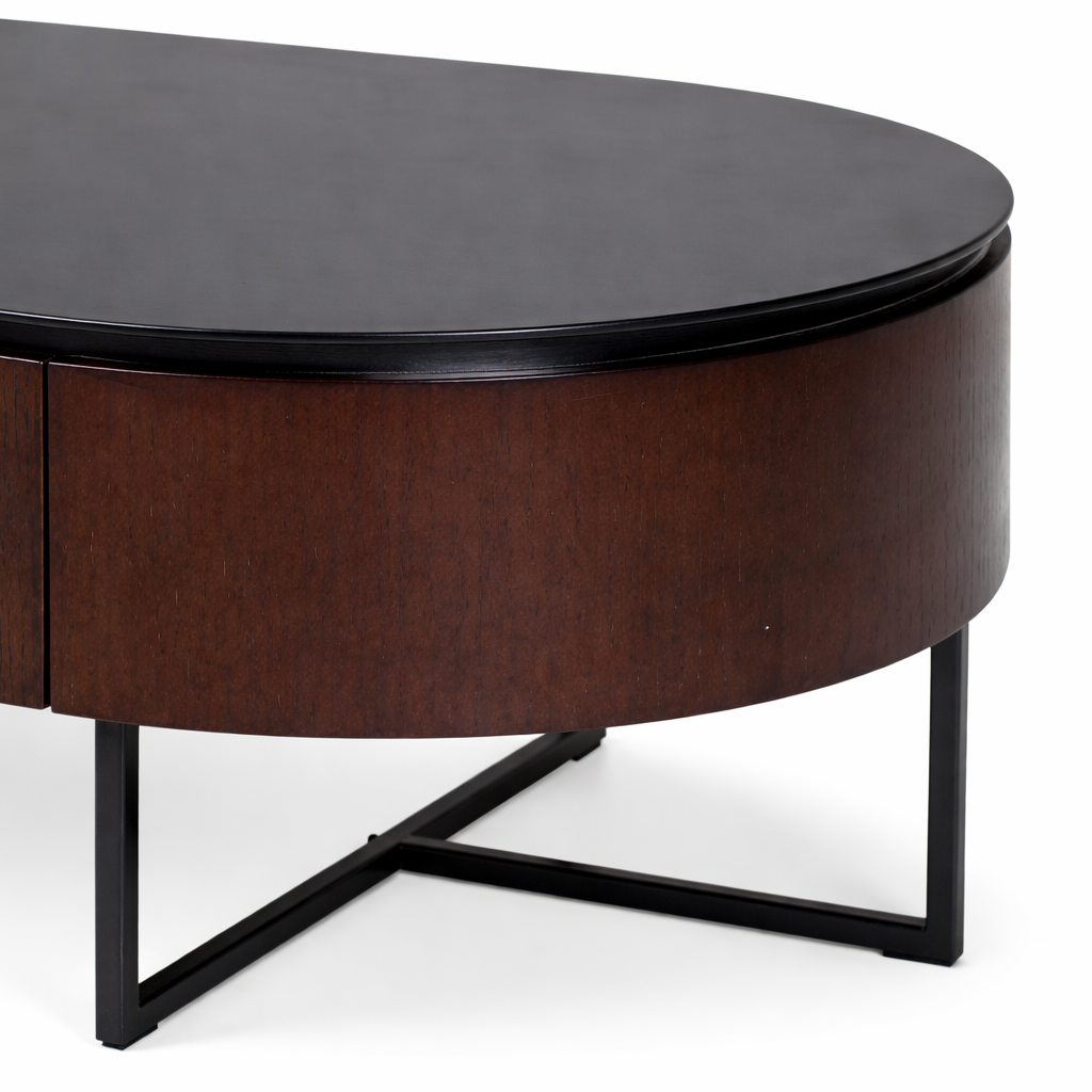 KHLOE Walnut Storage Coffee Table