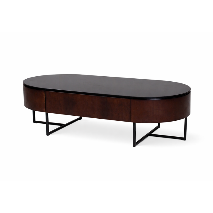 KHLOE Walnut Storage Coffee Table