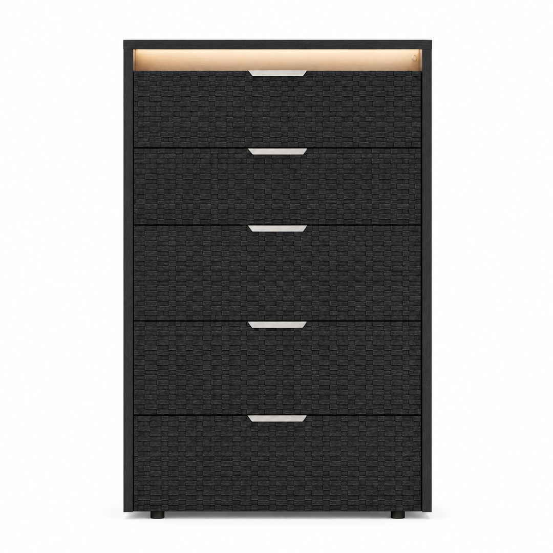 LUISA Dark Oak Tetris Matte Chest - ALF Italia