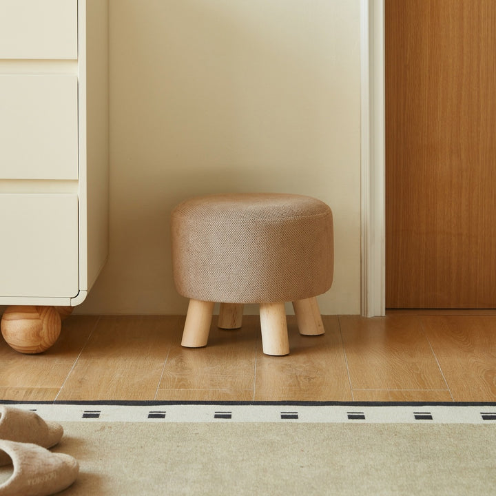 LANGSTON Petite Round Footstool