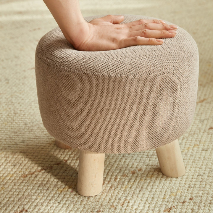 LANGSTON Petite Round Footstool