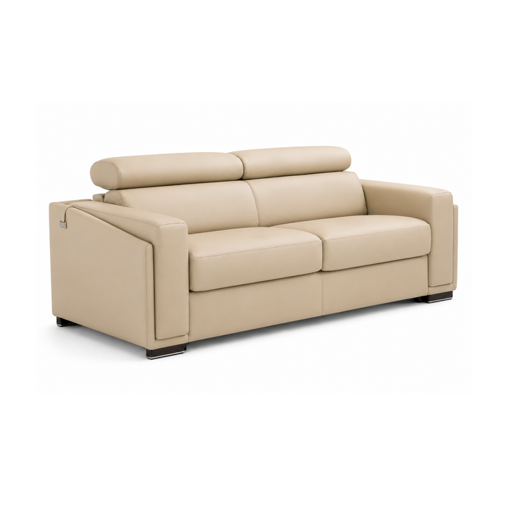 LESLIE Full Leather sofa bed