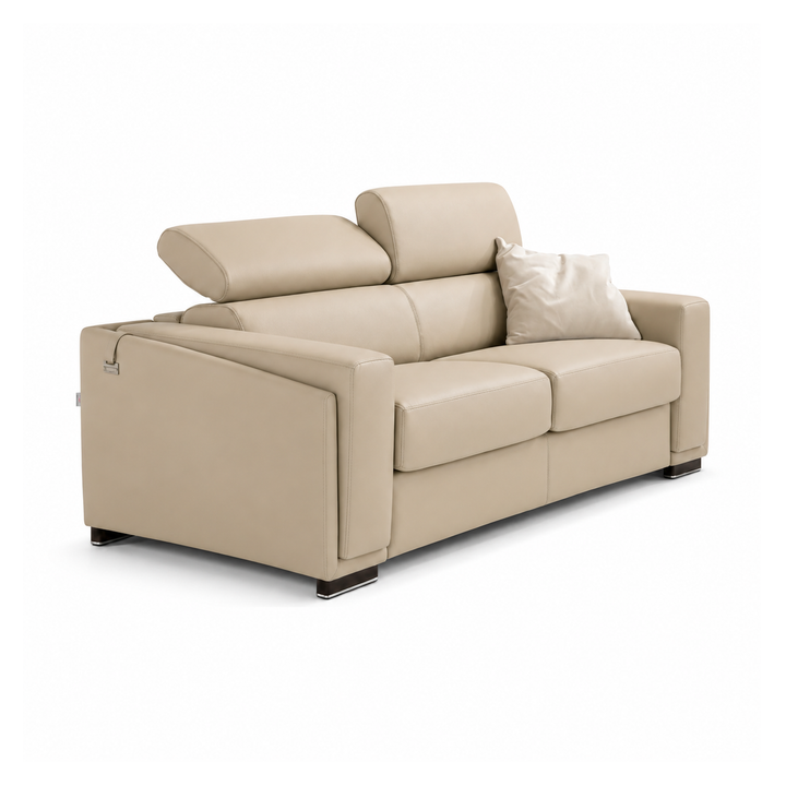 LESLIE Full Leather sofa bed
