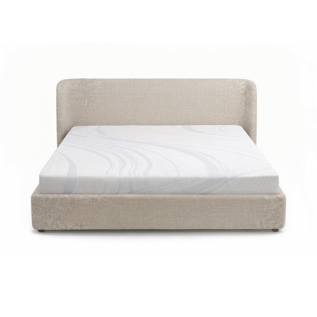 FITZ Light-Grey Fabric Storage Bed