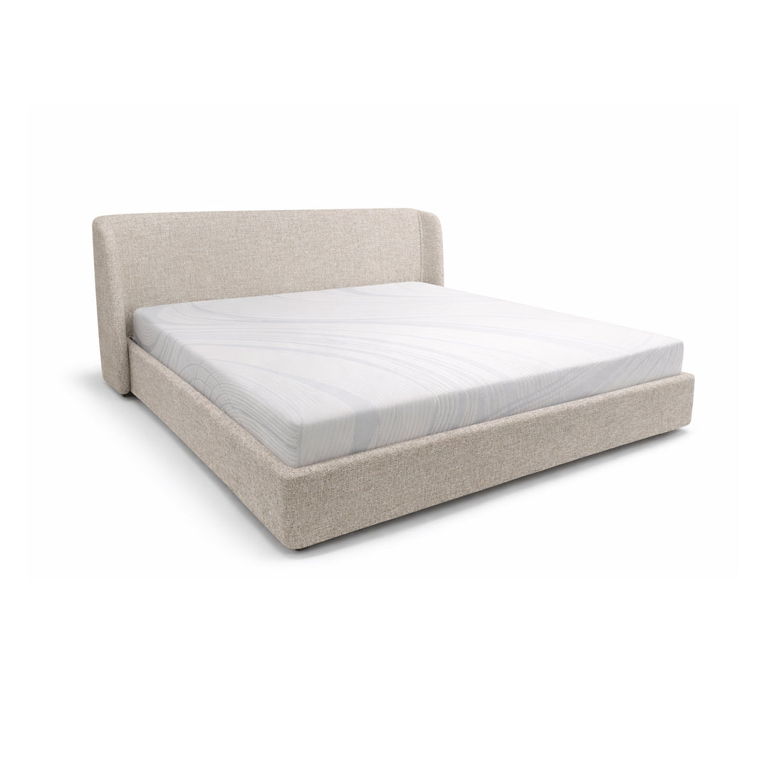 FITZ Light-Grey Fabric Storage Bed