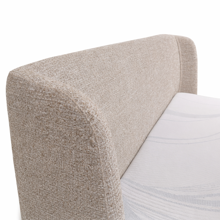 FITZ Light-Grey Fabric Storage Bed