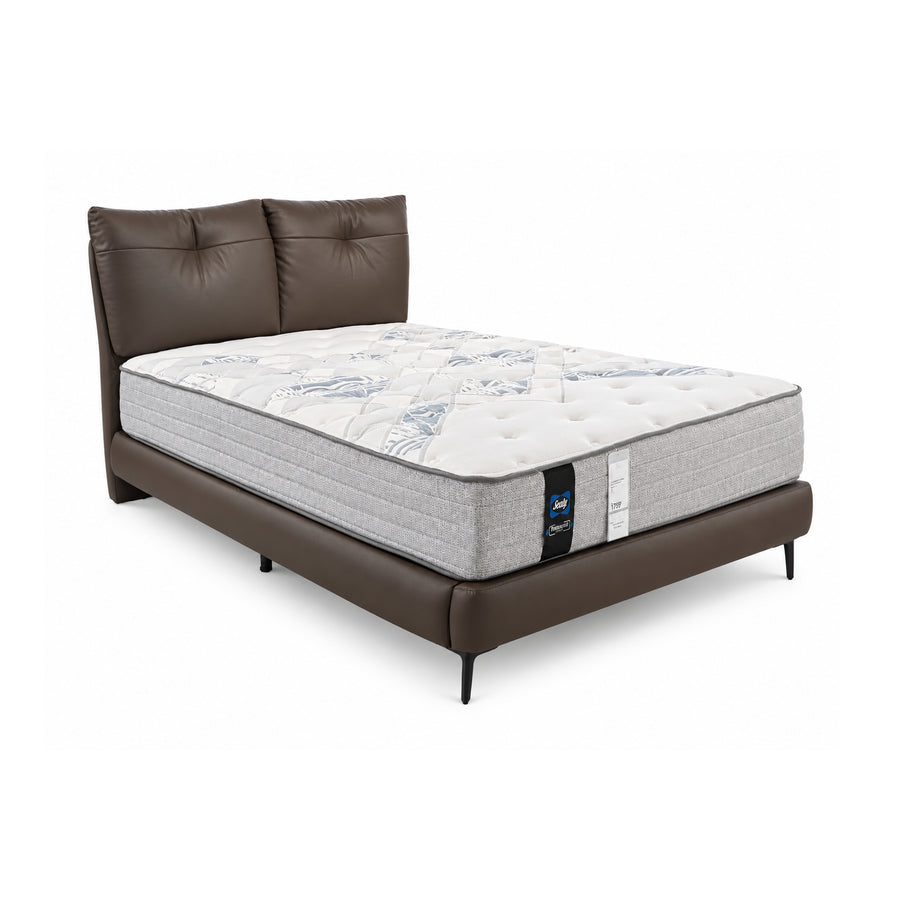 LOUIS Padded Leather Headboard Bed