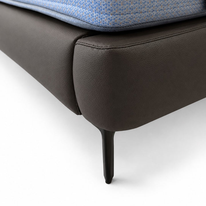 LOUIS Padded Leather Headboard Bed