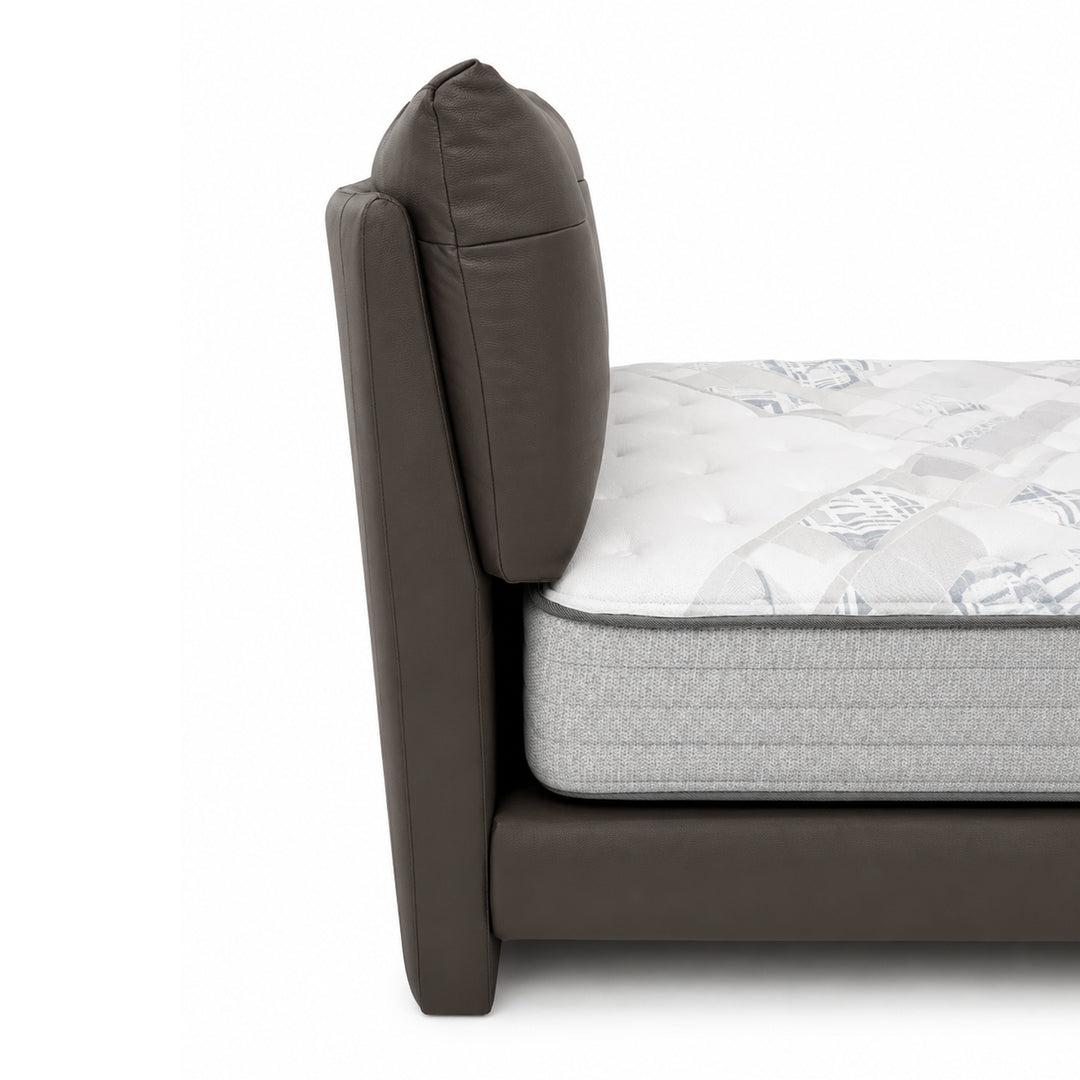 LOUIS Padded Leather Headboard Bed