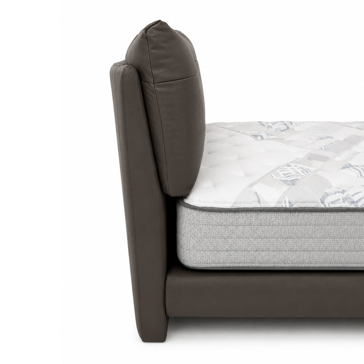 LOUIS Padded Leather Headboard Bed