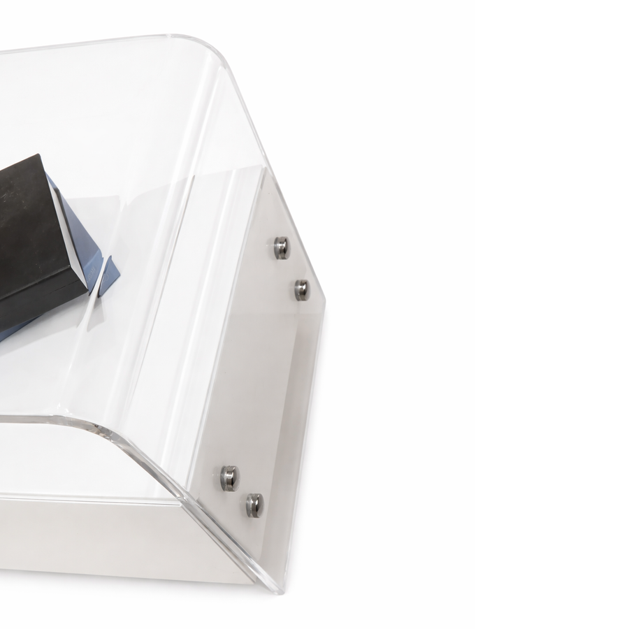 LOWELL Airy Glass Nightstand