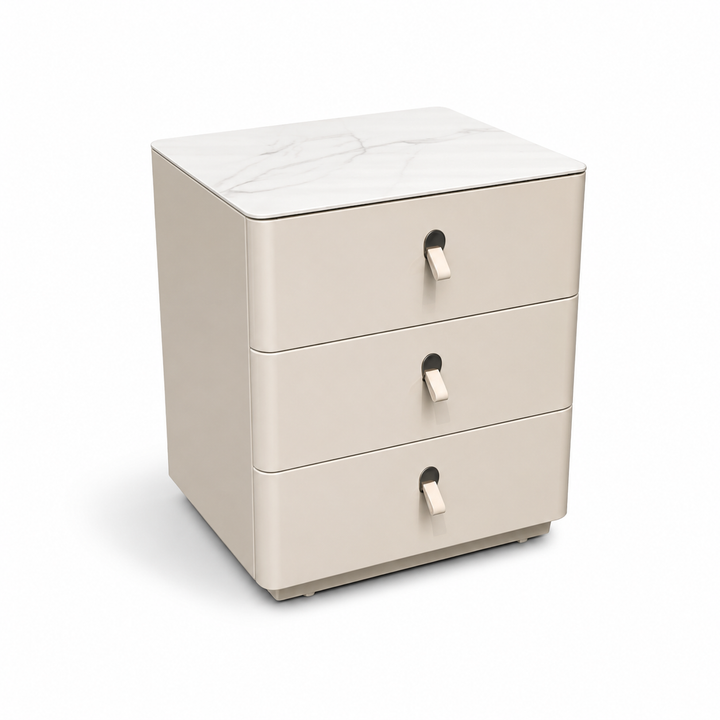 MEGAN Beige Nightstand