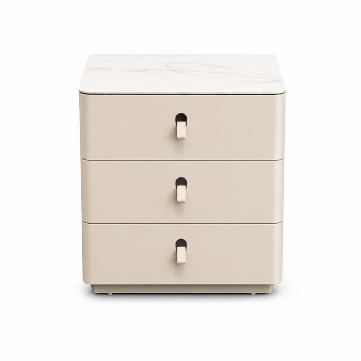MEGAN Beige Nightstand