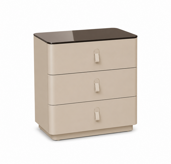 MEGAN Beige Nightstand