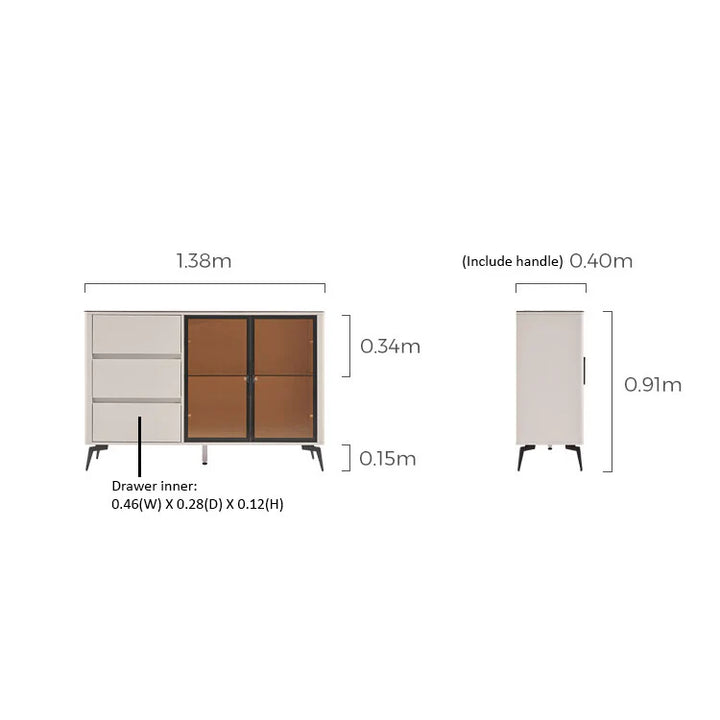 STERLING Contemporary Grey Cabinet