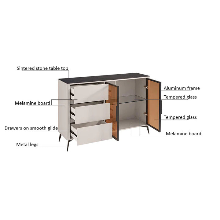 STERLING Contemporary Grey Cabinet