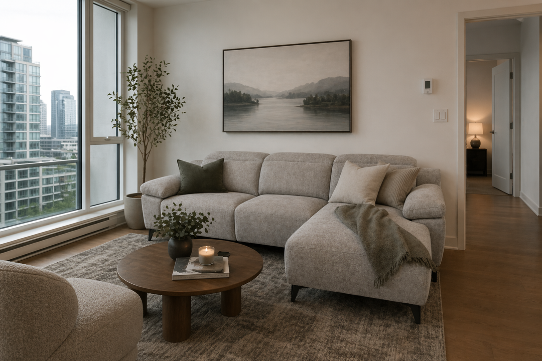 NAYA Pull-Out Fabric Sectional Sofabed