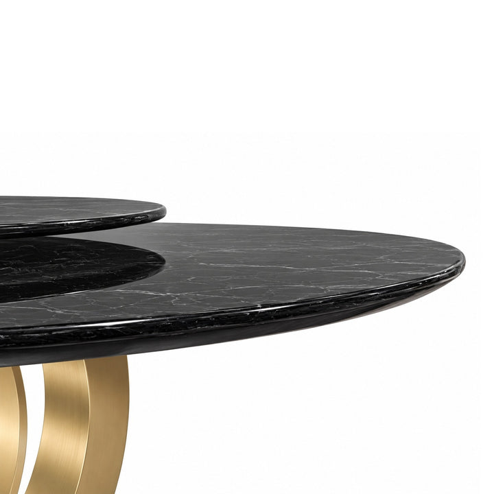 NICHOLAS Versace Black Marble Dining Table
