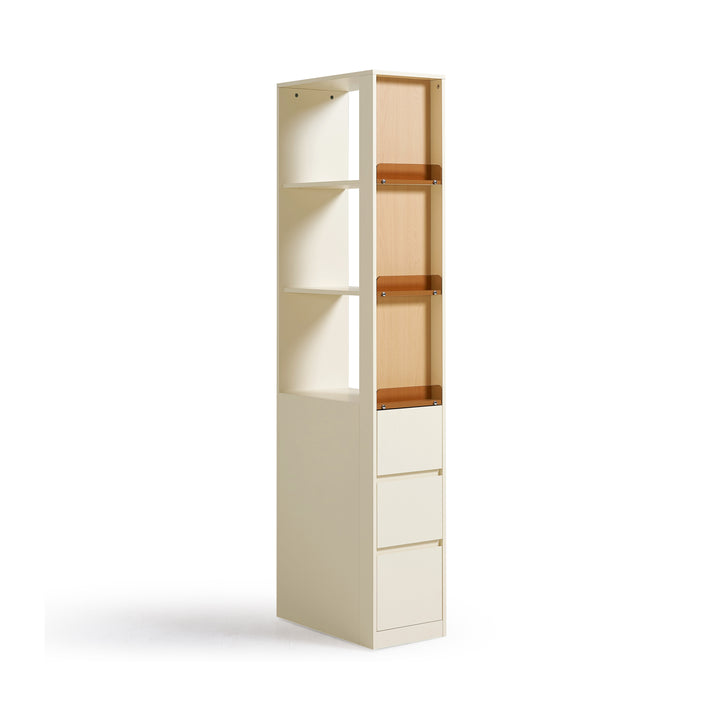 NIKOLAJ Slim Cream White Display Cabinet