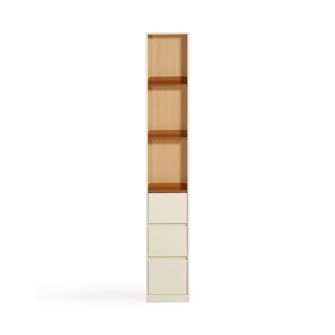 NIKOLAJ Slim Cream White Display Cabinet