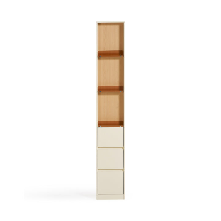 NIKOLAJ Slim Cream White Display Cabinet