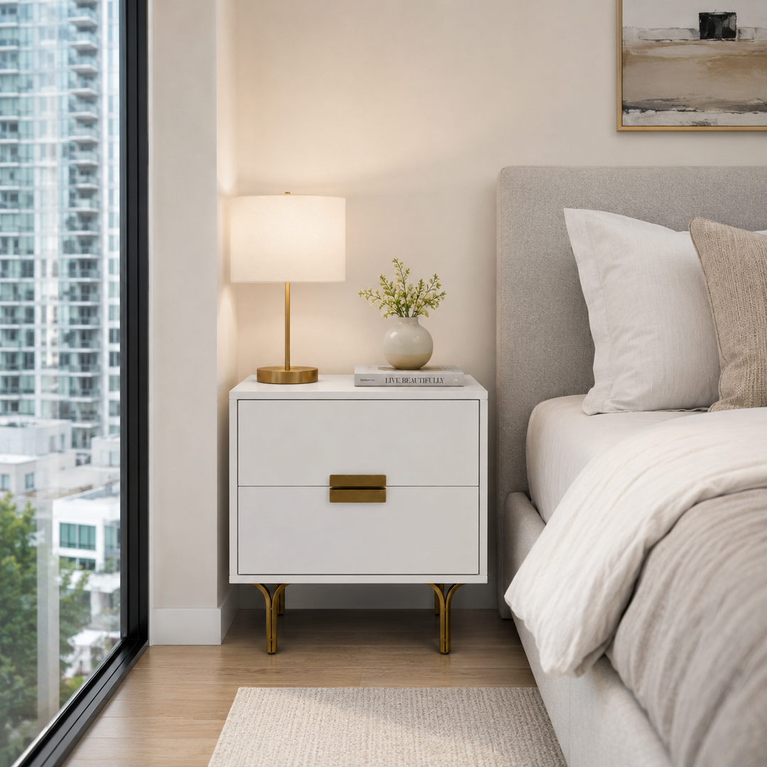 OVIDIO Glam Bedside Nightstand