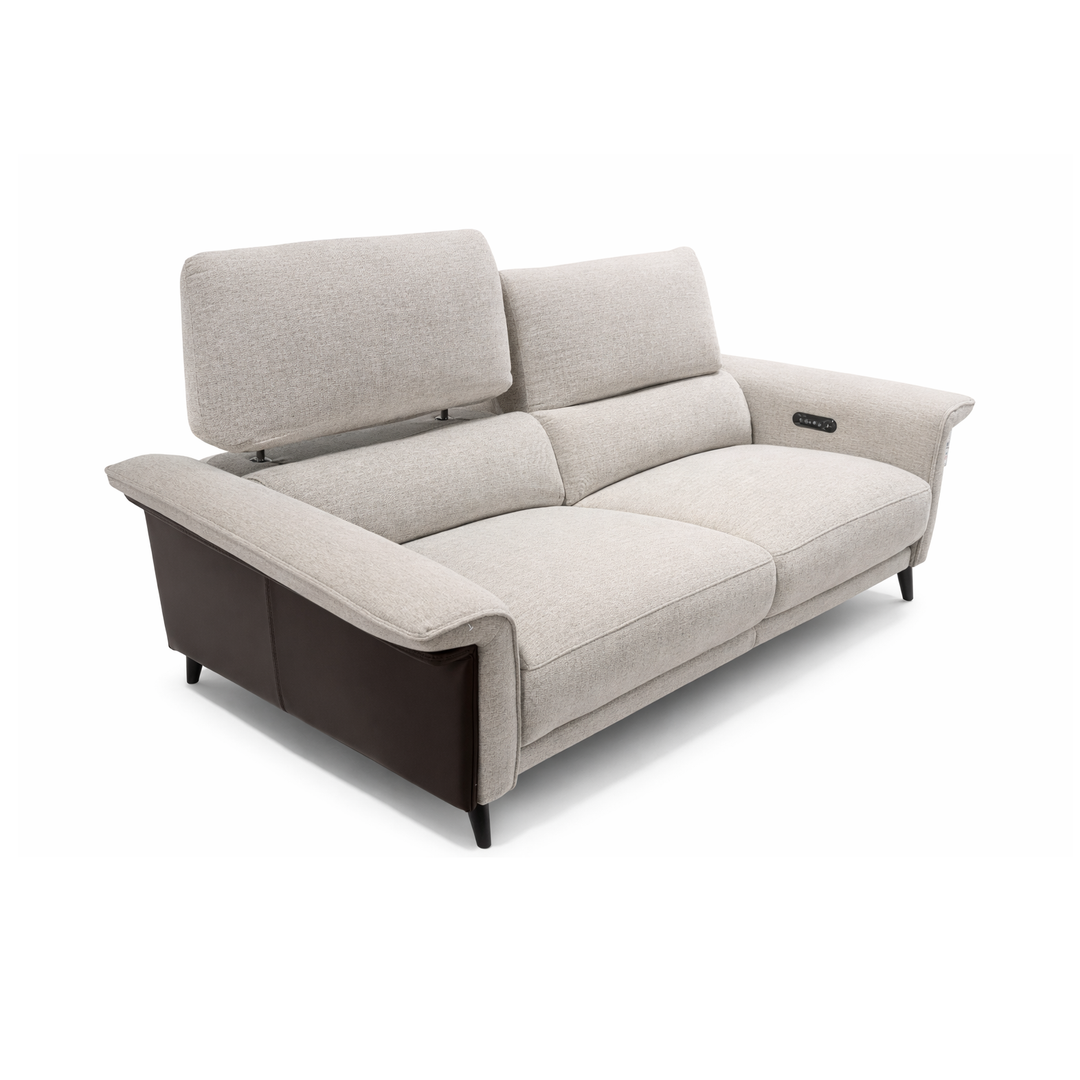PENNY Plush Two-Tone Recliner Sofa