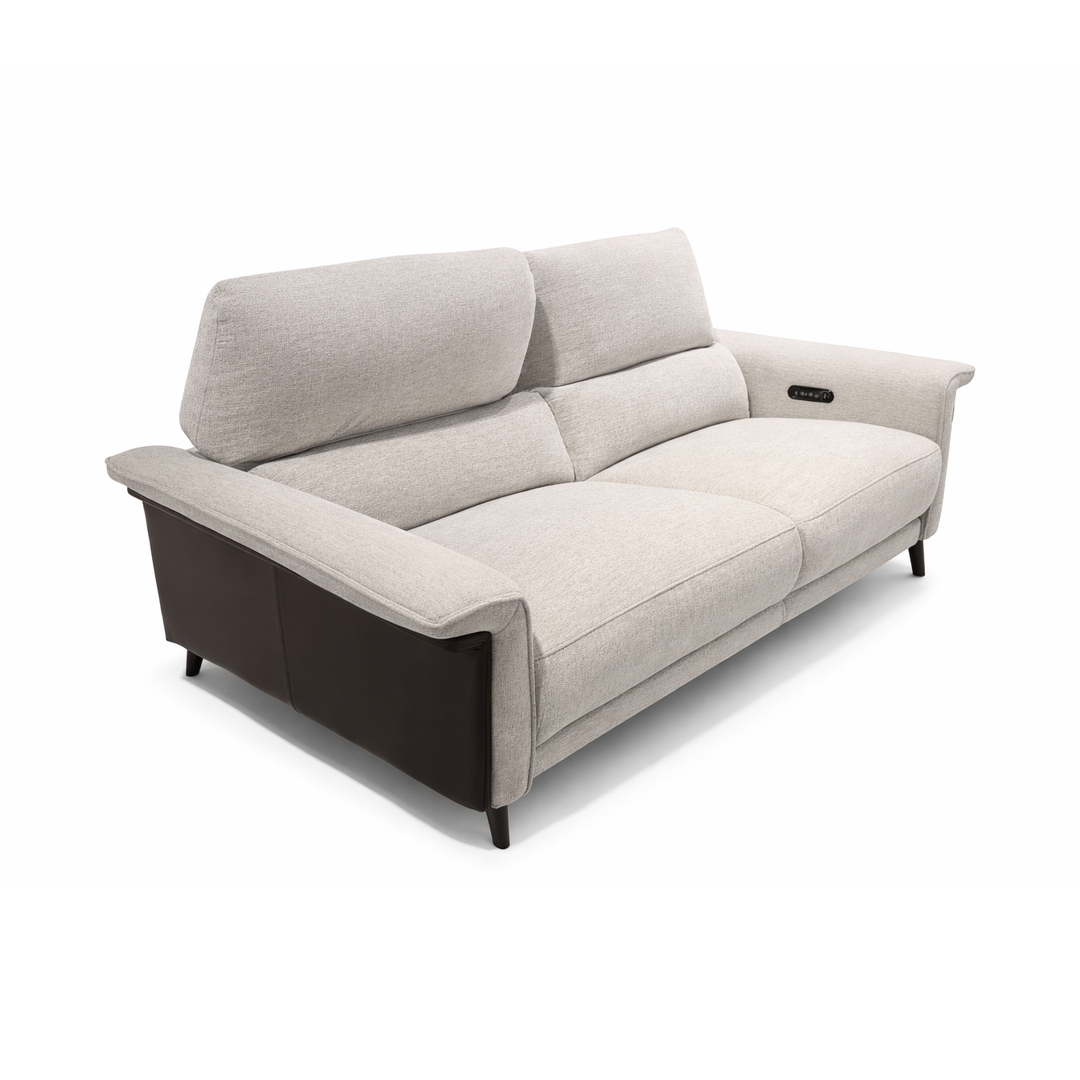 PENNY Plush Two-Tone Recliner Sofa
