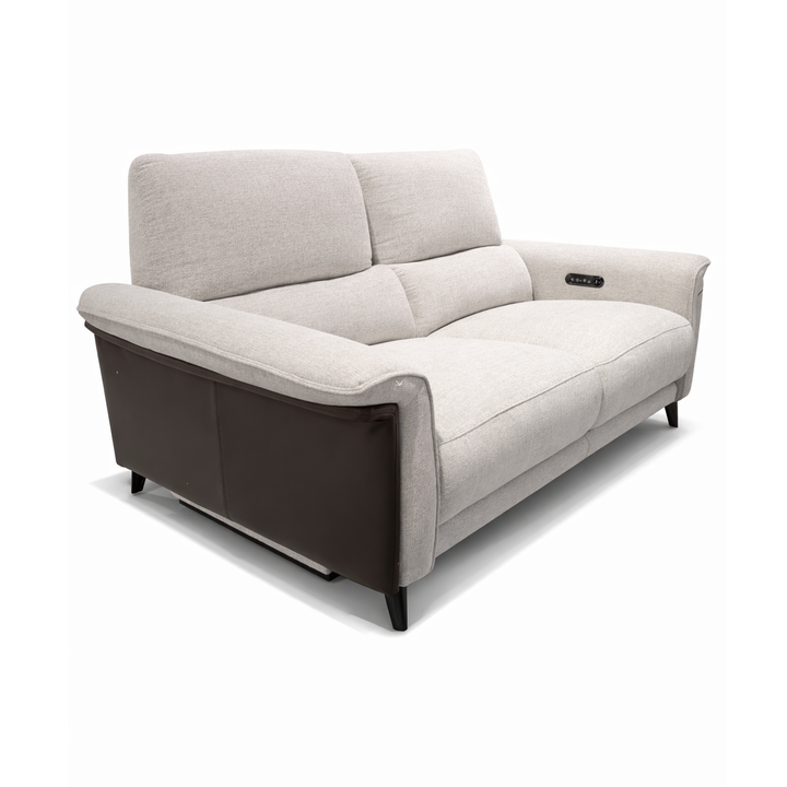 PENNY Plush Two-Tone Recliner Sofa