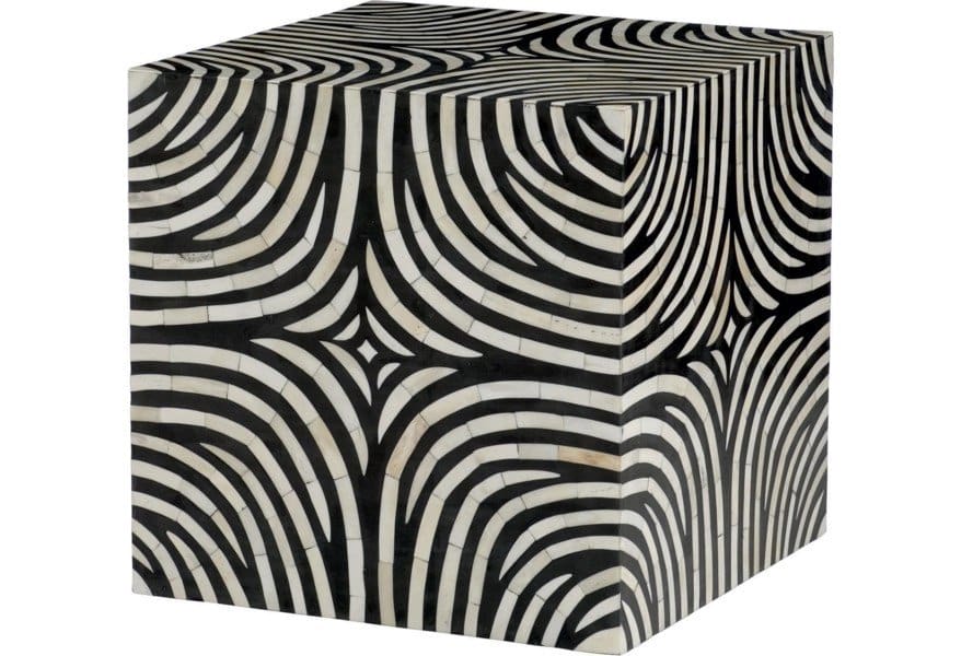 ZEBRA Cube End Table - Bernhardt