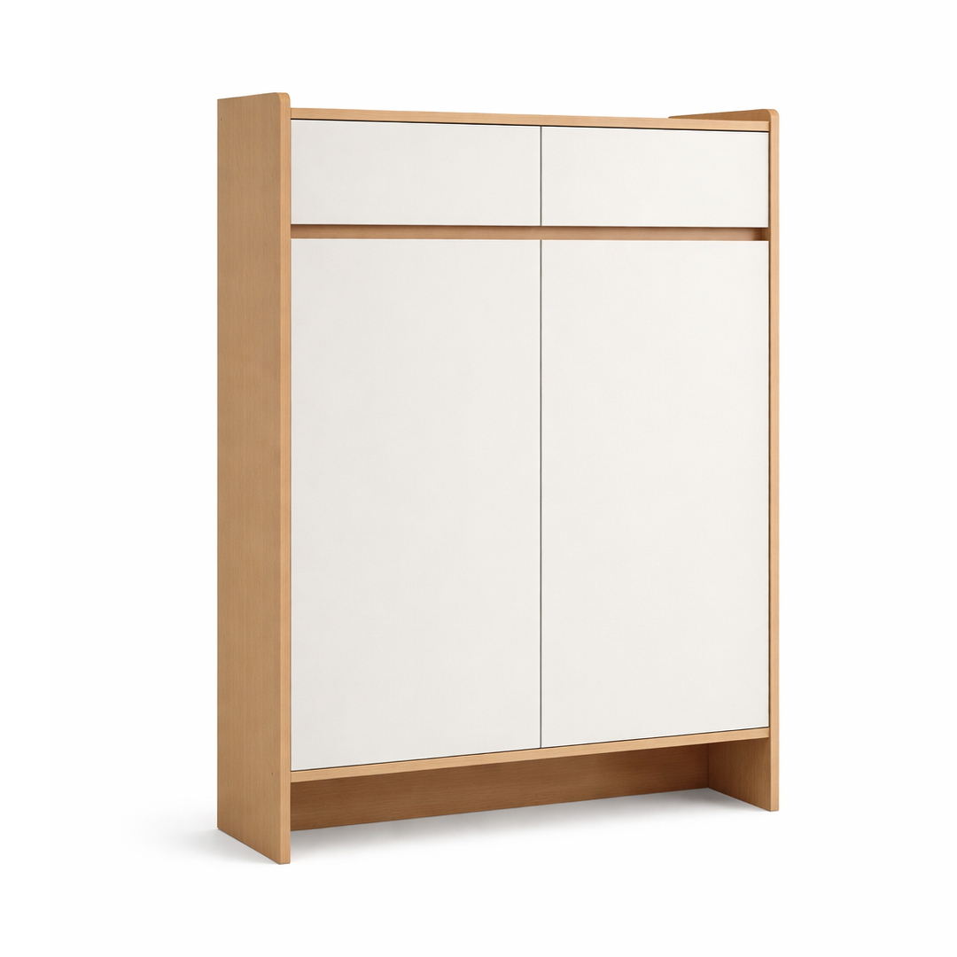 ROLF Dual-Tone Shoe Cabinet