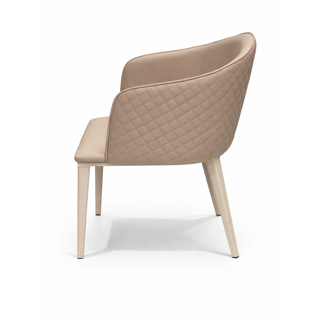 RYLIE Quilted Leathaire Dining Chair
